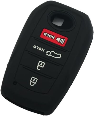 غطاء حماية من السيليكون من SEGADEN، جاكيت جلدي متوافق مع Toyota Venza Corolla Cross 4 أزرار ذكية للتحكم عن بعد Fob 3+1 BTN CV4425 Rose in Kuwait