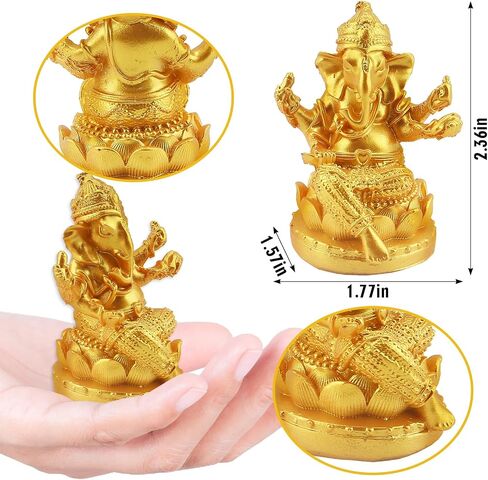ALIBBON Feng Shui Decor ثروة الحظ الحلي تمثال سلحفاة ذهبية صغيرة لجذب الثروة ديكور المنزل والمكتب والسيارة سلحفاة على المال هدية الترحيب بالمنزل فنغ شوي ديكورات حديثة in Kuwait