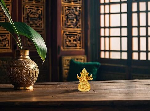 ALIBBON Feng Shui Decor ثروة الحظ الحلي تمثال سلحفاة ذهبية صغيرة لجذب الثروة ديكور المنزل والمكتب والسيارة سلحفاة على المال هدية الترحيب بالمنزل فنغ شوي ديكورات حديثة in Kuwait