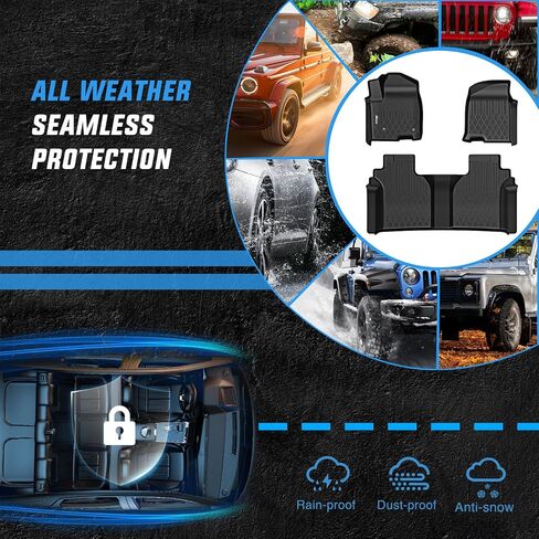 Nilight Floor Mats for Chevy Silverado 1500 GMC Sierra 1500 2019-2024, Chevrolet Silverado GMC Sierra 2500HD 3500HD Crew Cab 2020 2021 2022 2023 2024, All Weather Custom Fit Heavy Duty Floor Liners in Saudi Arabia