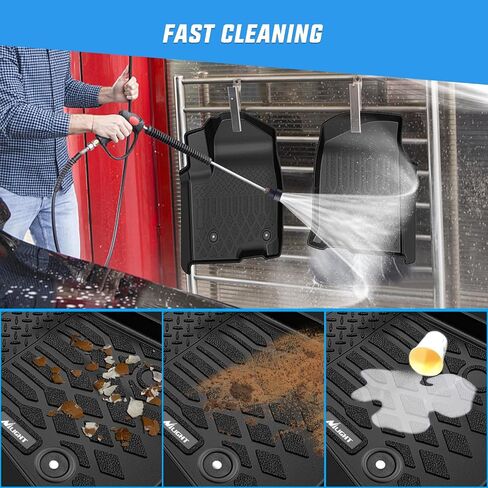 Nilight Floor Mats for Chevy Silverado 1500 GMC Sierra 1500 2019-2024, Chevrolet Silverado GMC Sierra 2500HD 3500HD Crew Cab 2020 2021 2022 2023 2024, All Weather Custom Fit Heavy Duty Floor Liners in Saudi Arabia