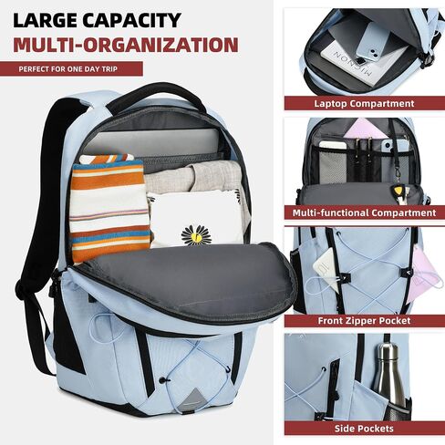 AO ALI VICTORY Women's Laptop Backpack 15.6 inch,Travel Backpack for Men,College Bookbag, Lightweight Outdoor Sport Hiking Back Pack, Everyday Daypack, Blue in Kuwait