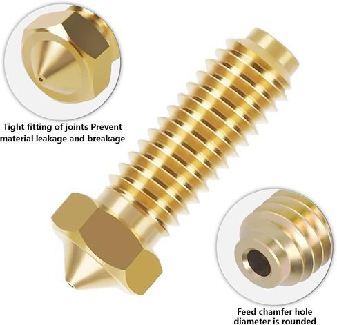 10PCS Brass Nozzles for Anycubic Kobra 3, 3D Printer Parts 10PCS 0.4mm High Speed Nozzles Kit for Kobra 3, Kobra 3 Combo in Kuwait