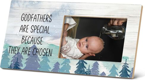 SRADMO Godfathers are Special Because They are Chosen Picture Frame Frames,Godfather Appreciation Gifts 10×8 inch Tabletop Photo Frame from Godchild,Baptism Birthday Father's Day Gifts for Godfather in Kuwait