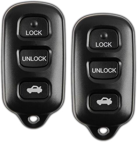 2X KeylessOption Key Fob Replacement for 1999 2000 2001 2002 2003 2004 Toyota Avalon Keyless Entry Remote Remote Control, 3-Button Panic HYQ12BBX, Self Programming in Saudi Arabia