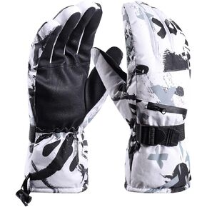 Winter Snow Gloves for Men Women,Outdoor Ski Gloves Waterproof&Windproof Touchscreen Cold Weather Gloves