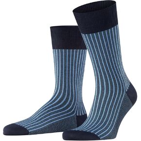 FALKE Men's Oxford Stripe Dress Socks, 1 Pair