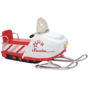 Department 56 Village Collection Accessories Candy Cane Christmas Snowmobile Figurine, 2.1 Inch, Multicolor