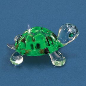 Glass Baron Miniature Glass Turtle Figurine