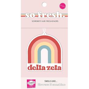 Delta Zeta - Rainbow Air Freshener - 2/Pack - Flowers & Sunshine Scent