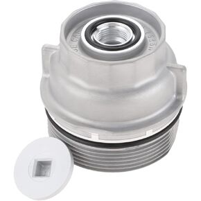 Oil Filter Housing Cap Assembly 15620-31060 Compatible with Toyota 4Runner Avalon Camry Fj Cruiser Highlander RAV4 Sienna Tacoma Tundra Venza Replace 1562031060 15643-31050 1564331050