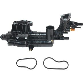 Thermostat Housing Assembly Compatible with 2012-2017 Hyundai Azera 2014-2016 Kia Cadenza 3.3L Replace# 256203CAA0 25620-3CAA0 902-5914 25600-3CAE0 25621-3CAA0 25622-3CAA0