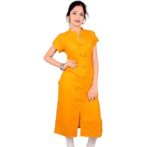 Chichi Indian Women's Plain Cotton Kurti Top