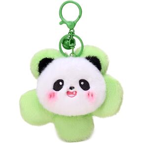 Plush Panda Keychain Stuffed Animal Key Chains Ornaments Pendant for Backpacks