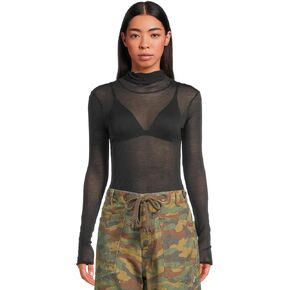Free People Womens On Air Turtleneck Black Large