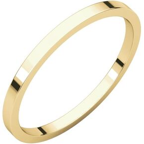 Jewels By Lux 14K Yellow Gold 1.5mm Flat Bridal Wedding Ring Band