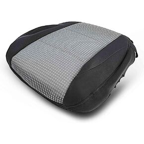 A-Premium Front Driver Seat Bottom Cover Compatible with Nissan Titan 2005 2006 2007 Gray Black-Like