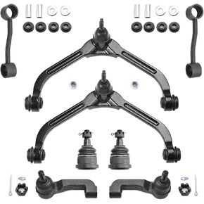 ASTARPRO Suspension Kit Front Upper Control Arm with Lower Ball Joints, Sway Bar Links, Tie Rod Ends Replacement for 2005-2007 Jeep Liberty