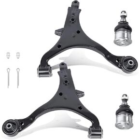 10PCS Front Lower Control Arm Suspension Kits K640287 K640288 Compatible with 2001-2005 Acura EL, 2001-2005 Honda Civic (Not for Si Models)