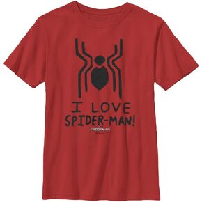 Marvel Boys Way Home I Love Spider-Man Poster Tee