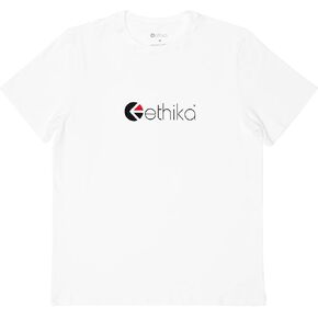 Ethika Boy's Graphic Tee | Logo -White-
