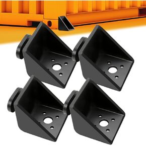 Full Bevel Shipping Container Anchors, 4 Pack Heavy Duty Steel Shipping Containers Side Twist Lock, Super Triangle Shipping Container Tie Downs, Shipping Container Accessories for Anchoring Anywhere