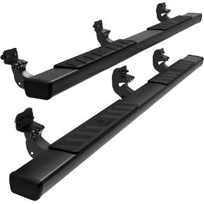 Tyger Auto 4" Riser Running Boards Compatible with 2009-2018 Dodge Ram 1500; 2010-2024 2500 / 3500; 2019-2024 Classic | Crew Cab | TG-RS2D40078 | Side Step Rails Nerf Bars