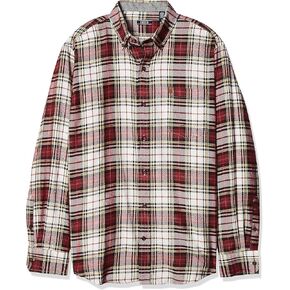 IZOD Men's Stratton Flannel Long Sleeve Button Down Shirt