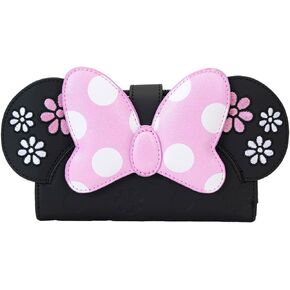Loungefly Disney Minnie Floral Rock The Dots Flap Wallet