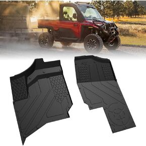 SAUTVS TPE Front Floor Mats for Polaris Ranger XD 1500 / Crew 2024 2025, Front Row Floor Liners All Weather Protection Slush Mats for Polaris Ranger 1500 XD All Models 2024 2025 Accessories