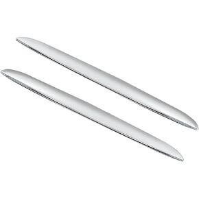 Left and Right Hood Molding Chrome Trims Above Grille Replacement for 2006 2007 2008 E90 E91 325i 330i 51137117242 51137117241