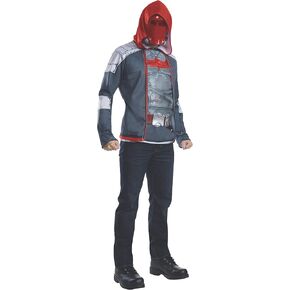 Men's Arkham Knight Muscle Chest Red Hood, Multi, Large