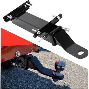 KUAFU Universal Trailer Hitch Compatible with EZGO Club Car Yamaha Golf Cart w/2" Receiver for Backseat Footrest Black
