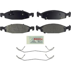 BOSCH BE790H Blue Semi-Metallic Disc Brake Pad Set With Hardware - Compatible With Select Jeep Grand Cherokee; FRONT