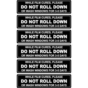 1x4 inch 150PCS "DO NOT ROLL Down" Automotive Self-Adhesive Stickers Warning Label for Auto Waterproof Plastic Wraps Tool