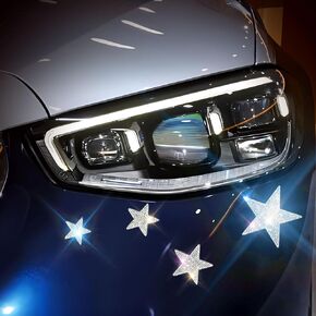 4Pcs Bling Silver Star Rhinestone Stickers Car Stickers and Decals for Women Bling Car Accessories Mobile Phones Tablets Computers Notepads Water Cups Stickers Decals and Decorations