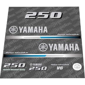411 Decals Aftermarket Replacement for Yamaha 250 FS (2013) Outboard Decal (Sticker) Set