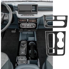 زخرفة وحدة التحكم المركزية متوافقة مع 22-25 Ford Maverick Air Outlet Gear Shift لوحة القراءة غطاء لوحة الإضاءة استبدال الكسوة لملحقات Ford Maverick 2022-2025 (ألياف الكربون اللامعة)