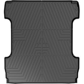 T TGBROS Bed Mat Custom Fit for 2014-2018 Chevrolet Silverado 1500 /GMC Sierra 1500 Crew Cab 5'7" Short Bed All Weather Truck Bed Liner Non-Slip Black