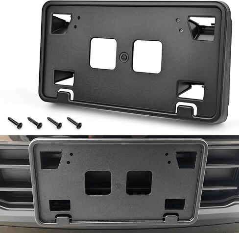 License Plate Bracket Compatible with 2021-2023 Ford F150 3.3L V6 5.0L V8 Accessories, Front Bumper License Plate Holder Frame Replace for ML3Z-17A385-AB in Kuwait