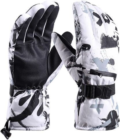 Winter Snow Gloves for Men Women,Outdoor Ski Gloves Waterproof&Windproof Touchscreen Cold Weather Gloves in Saudi Arabia