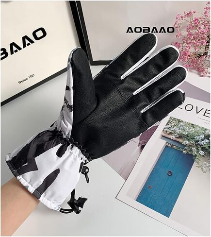 Winter Snow Gloves for Men Women,Outdoor Ski Gloves Waterproof&Windproof Touchscreen Cold Weather Gloves in Saudi Arabia