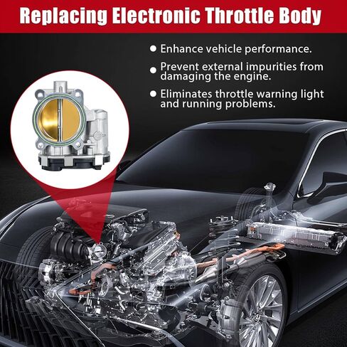 مجموعة جسم الخانق الإلكترونية الجديدة مع مستشعر موضع TPS متوافق مع لوسيرن تيرازا إمبالا ماليبو مونتي كارلو أبلاندر G6 مونتانا SV6 ريلاي أورا فيو 3.5 لتر 3.9 لتر إكوينوكس تورنت 3.4 لتر V6 in Kuwait