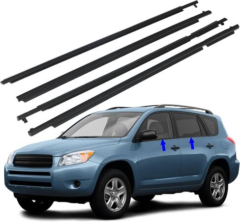 Outside Window Weatherstrip Moulding Trim Seal Belt Replacement for 2006-2008 RAV4 in Saudi Arabia