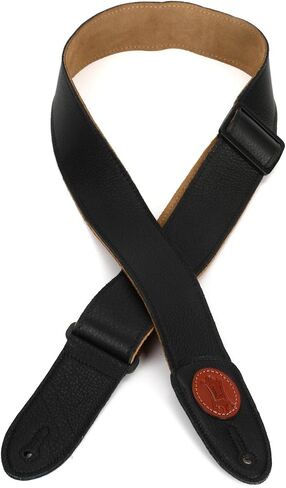 Levy's Leathers MSS7G-DBR Signature Series Garment Leather Guitar Strap, Dark Brown in Saudi Arabia