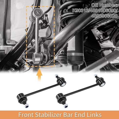 X AUTOHAUX 1 Set Rear Sway Bar Links Stabilizer Link Kit with Bushing for Toyota Camry Solar Avalon Suspension Kit No.K90313/4881806090/4883006020 in Saudi Arabia