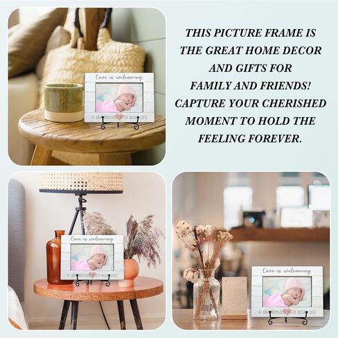 Baby Announcement Photo Frame Gifts, My First Grandchild Wooden Picture Frame With Stand, Family Frame, First Time Grandparents Gifts, Baby Sonogram Baby Shower Gifts For New Grandma New Grandpa -07 in Kuwait