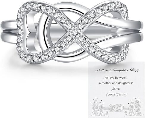 Witches Knot Rings Sterling Silver：Anillo Nudo de Bruja Plata 925 Original - Adjustable Celtic Knot Ring Dainty Heart Eternity Band Celtic Jewelry Gift for Women Friend Birthdays Mother'S Day in Kuwait