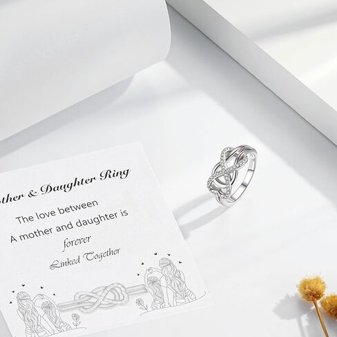 Witches Knot Rings Sterling Silver：Anillo Nudo de Bruja Plata 925 Original - Adjustable Celtic Knot Ring Dainty Heart Eternity Band Celtic Jewelry Gift for Women Friend Birthdays Mother'S Day in Kuwait