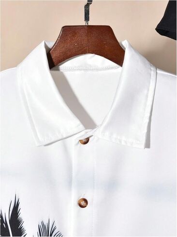 GORGLITTER Boy's Two Piece Shorts Sets Color Block Button Down Short Sleeve Shirt and Shorts Outfits in Saudi Arabia
